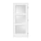 Trimlite Primed 3Panel Equal Panel White Lami Glass Interior Shaker 71/4" LH Prehung Door Hinges 2668pri8433GLLH1D714 - alternate 1